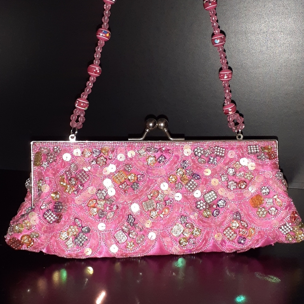 Vintage Hot Pink Handbag